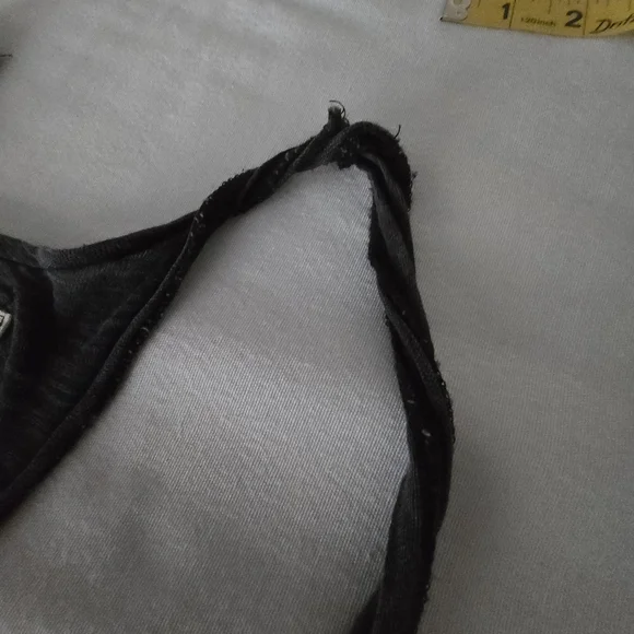 NWT Free People Lo Lo Washed Black Boho Coastal Vacation Swing Tank Oversized S - Picture 12 of 14